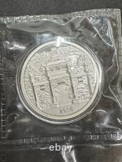 2014 China Nanjing Mint Two Lovely Panda Silver Panda Medal 60g COA Spot