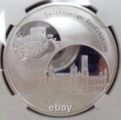 2014 China Panda Smithsonian Medal PF70 Ultra Cameo. 999 fine silver Box & COA