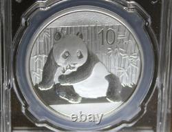2015 10 Yuan Silver Panda Ms70 Gsca Slabbed Uncirculated World Coin #ach37