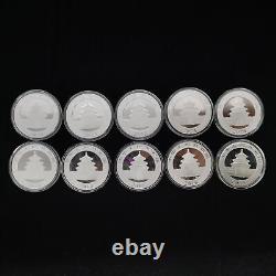 2015-2024 China Panda Silver Coin 10 Yuan (30g & 1oz) Panda Silver Coin /Box Coa