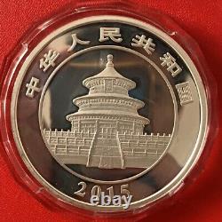 2015 China 50YUAN Silver Coin China 2015 Panda Silver Coin 5OZ HOT