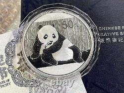 2015 China 5oz panda silver coin 50Yuan, China panda Commemorative silver Coin
