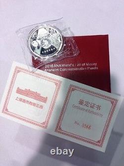 2016 ANA Show China Panda Anaheim Commemorative 1oz Silver 2,000 Minted IN HAND