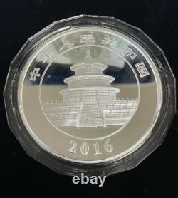 2016 Chinese Panda Commemorative Proof. 999 Silver 150gm. Coin, 50 Yuan, Box/COA