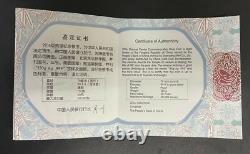 2016 Chinese Panda Commemorative Proof. 999 Silver 150gm. Coin, 50 Yuan, Box/COA