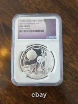 2016 Panda Moon Festival 1oz China Silver