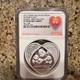 2017 China 50g Silver Medal, Panda, Mother's Day Ngc Certified Pf69