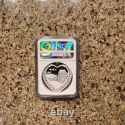 2017 China 50g Silver Medal, Panda, Mother's Day NGC Certified PF69