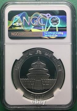 2017 China Panda Silver 10yuan 1 Oz 30g Ngc Ms 69