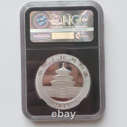 2017 China S10Y One of First 30,000 Struck Silver Panda Coin NGC MS70 First Day