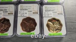 2017 China Yu Yuan Scallop Panda 5 Coin Set TOP POP