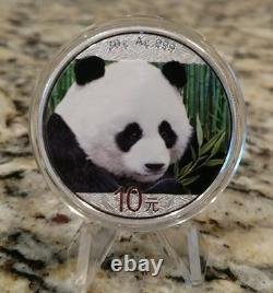 2018 China Panda, 30 grams pure Silver Colorized coin! Collect the Series