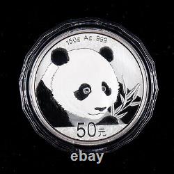 2018 China Panda Coin 50 Yuan 150g Ag. 999 Panda Silver Coin