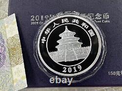 2019 50 Yuan China 150g panda Commemorative Silver Coin with Box&COA