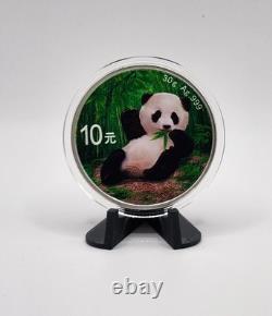 2020 China Panda, 30 grams pure Silver Colorized coin! Collect the Series