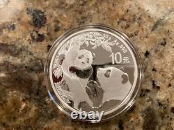 2021 30g 10 Yuan Chinese Silver Panda Coin BU in Capsule with Manual if available