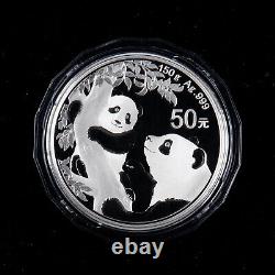 2021 China Panda Coin 50 Yuan 150g Ag. 999 Panda Silver Coin