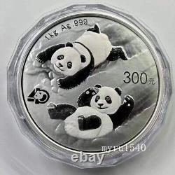 2022 China 300YUAN Panda Silver Coin 1000g China Panda Silver Coin with box&COA