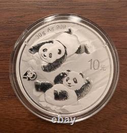 2022 Panda 40th Anniversary Privy Mark. 999 coin China UNC mint capsule