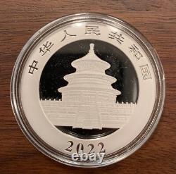 2022 Panda 40th Anniversary Privy Mark. 999 coin China UNC mint capsule