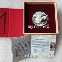 2023 China 10YUAN Panda National Park Colored Panda Silver Coin 30g HOT