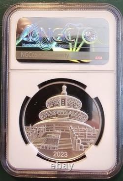 2023 China 30g Silver, 40th Anniversary Panda, Ngc Pr70 Uc Fdi, Tong Fang Signed