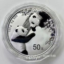 2023 China 50YUAN Panda Silver Coin 150g China Panda Silver Coin with box&COA
