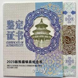 2023 China 50YUAN Panda Silver Coin 150g China Panda Silver Coin with box&COA