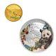 2023 China 50+10yuan Panda National Park Colored Panda Gold&silver Coin 3g+30g