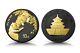 2023 China Panda Black Platinum And 24k Gold 30 Gram Silver Ennobled Coin