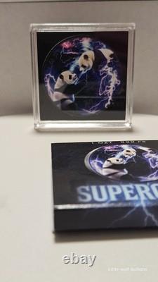 2023 China Panda Supercell Storm 1oz. 999 Silver Colorized Coin Only 149pcs