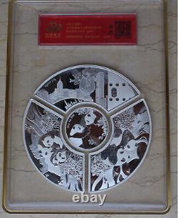 2023 China TuanYuan Set Silver Panda Coin + Silver Medals + Coins Reunification