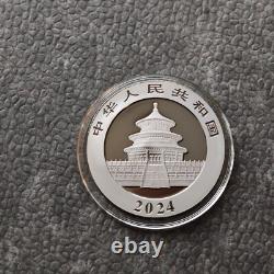 2024 1OZ 10Yuan Silver Panda China Black Empire 24kt Gold PROOF ONLY 500 #401