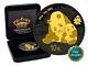 2024 1oz 10yuan Silver Panda China Gold Black Empire 24kt Gold New Only 500pc