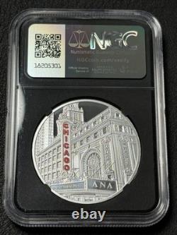 2024 1 Oz 999 Silver Proof China Panda ANA World's Fair of Money PF 70 Ultra Cam