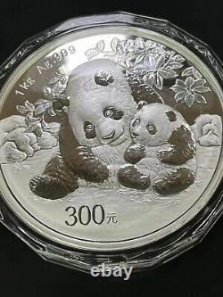 2024 300Yuan China 1000g panda Commemorative Silver Coin with Box&COA, 1kg