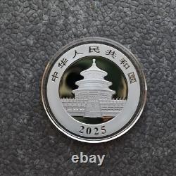 2025 1OZ 10Yuan Silver Panda China Black Empire 24ktGold gilded PROOF ONLY500 50