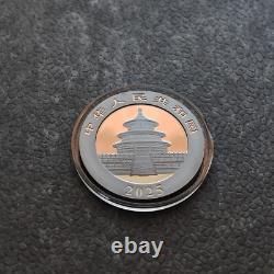2025 1OZ 10Yuan Silver Panda China Black Empire 24ktGold gilded PROOF ONLY500 50