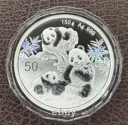 2025 50 Yuan China 150g panda Commemorative Silver Coin with Box&COA