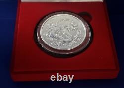 2025 ChinaDragon 1oz Silver BU Coin In Red Box Premier Release Chinese Mint