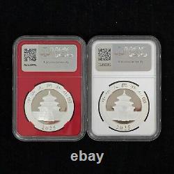 2025 China 10 Yuan 30g Panda Silver Coin NGC MS70 First Day of Issue