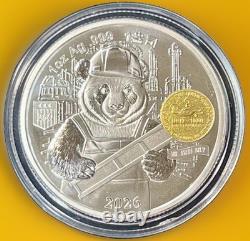 2026 China 1oz Silver Panda Pittsburgh ANA Show Release withbox