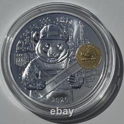 2026 China 1oz Silver Panda Pittsburgh ANA Show Release withbox