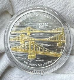 2026 China 1oz Silver Panda Pittsburgh ANA Show Release withbox