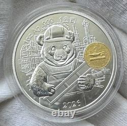 2026 China 1oz Silver Panda Pittsburgh ANA Show Release withbox