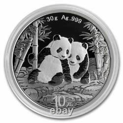 2026 China 30 gram. 999 Fine Silver Panda BU Coin 10 (In Capsule) PRESALE