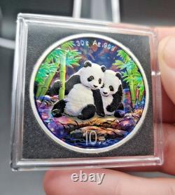 2026 China Enchanted Panda Colored 999 Silver Metallic & Silver Holo Serial 227