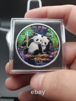 2026 China Enchanted Panda Colored 999 Silver Metallic & Silver Holo Serial 227