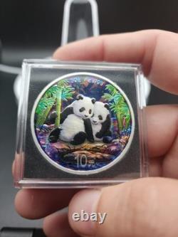 2026 China Enchanted Panda Colored 999 Silver Metallic & Silver Holo Serial 227