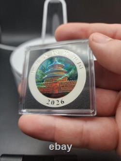 2026 China Enchanted Panda Colored 999 Silver Metallic & Silver Holo Serial 227